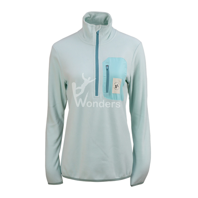 100% Recycled 1/4 Zip Melange Breathable Fleece Jacket Womens